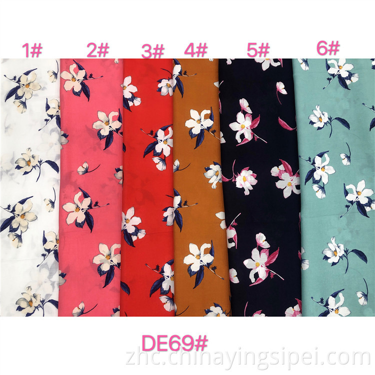 poplin viscose股票lot rayon印刷面料 poplin viscose stock lot Rayon printed fabrics